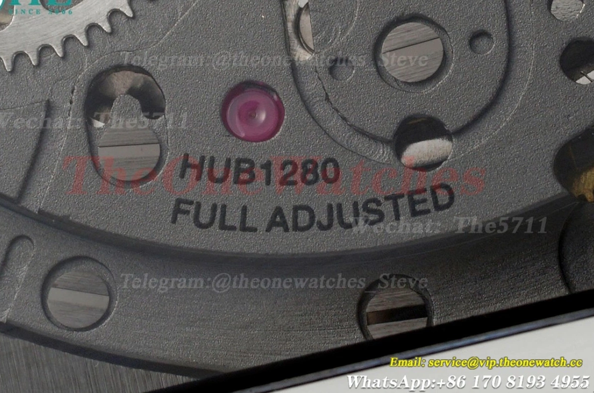HUB1280A BBF RU White Cer Dial Unico Square Skeleton Bang 42mm 0521